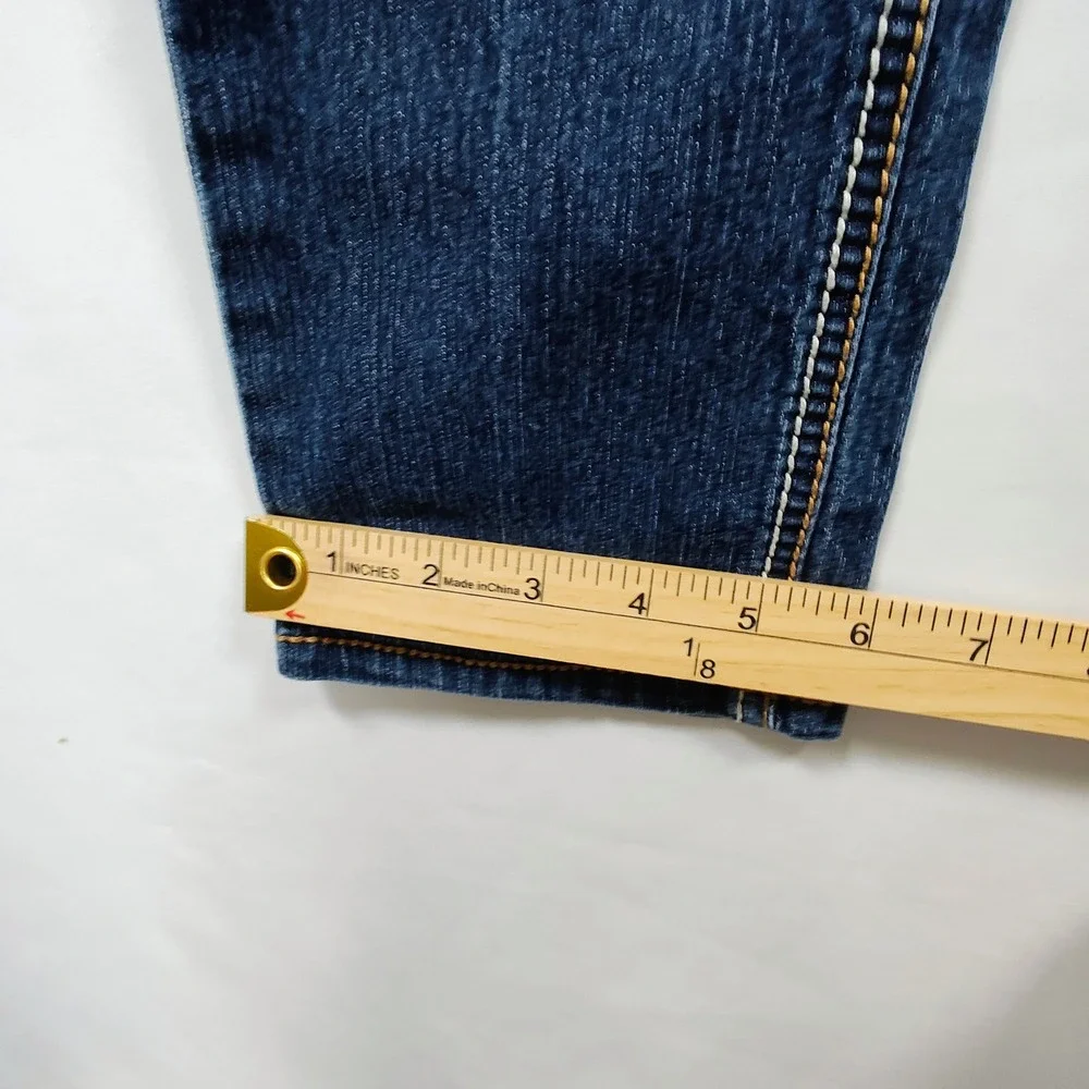 US Polo Assn Jeans Women's 5/6 Skinny Dark Wash Low Rise Flap Pocket - Picture 12 of 12